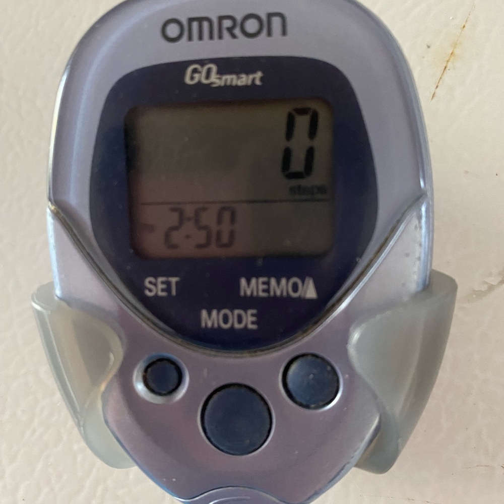 OMRON GOsmart Pedometer in Gray and Black